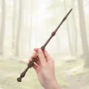 Coffret de baguette magique de luxe dumbledore 41,5 cm authentique, métal et résine, motifs fantastiques détaillés avec support élégant, boîte cadeau sorcier