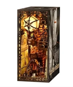 Alternative view of Maquette Book Nook Montgolfière en bois - Serre-livres décoratif - 23cm