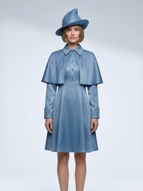 Alternative view of Déguisement magicienne bleue et chapeau - École de magie