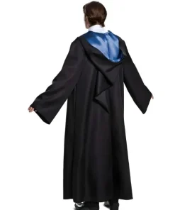Alternative view of Costume d'écolier de magie noire - Cape d'apprenti sorcier avec doublure bleue