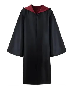 Alternative view of Costume d'écolier de magie noire - Cape d'apprenti sorcier avec doublure rouge