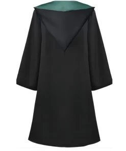 Alternative view of Costume d'écolier de magie noire - Cape d'apprenti sorcier avec doublure verte