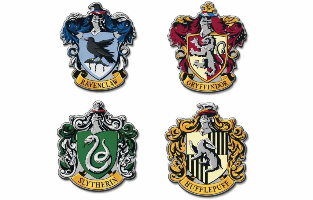 Set de stickers des blasons des maisons de Poudlard autocollants Harry Potter pour fans