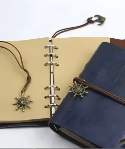 Alternative view of Journal de l'explorateur - Carnet de voyage cuir bleu