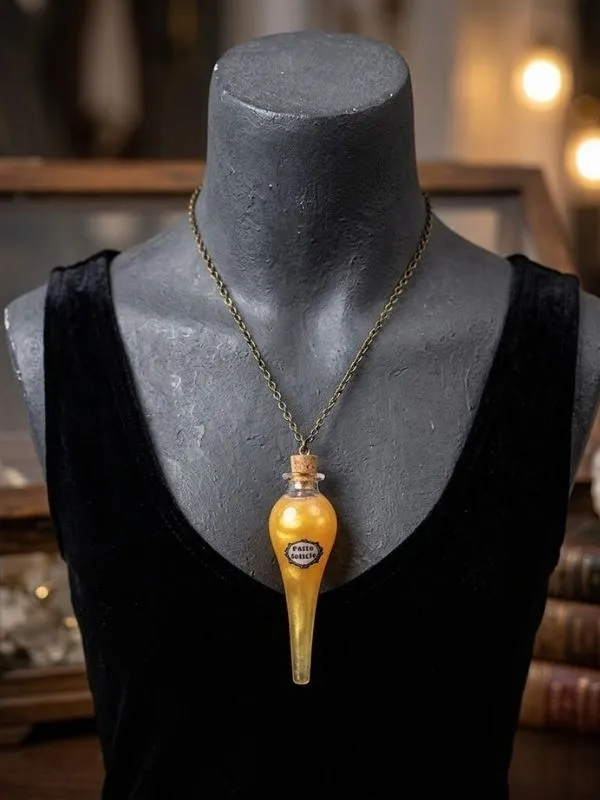 Alternative view of Collier pendentif fiole "Elixir de chance" Felix Felicis coffret