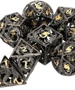 Alternative view of Relique de l'Ombre Dorée - Dés en Métal Creux JDR & D&D