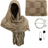 Cape voyageur distressed avec broche argentée, parfait pour cosplay et GN.