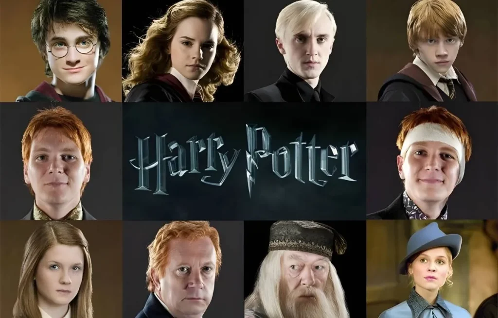Portraits des acteurs principaux de Harry Potter lors d'une présentation officielle aux studios Warner Bros.