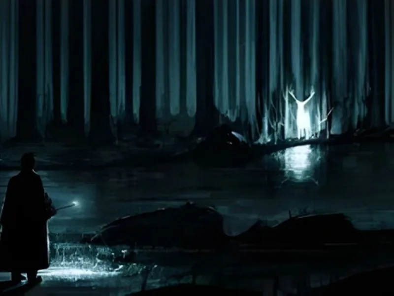 Patronus biche argentée Severus Rogue forêt sombre protection Harry Potter