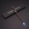 Baguette Dumbledore lumineuse en résine, détails réalistes, parfaite pour cosplay et collection.