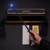 Baguette de sorcier noire mate avec effet lumineux LED