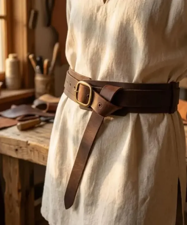 Alternative view of Ceinture Médiévale Vintage en Similicuir
