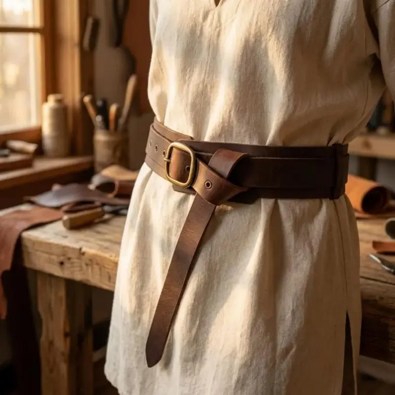 Ceinture Médiévale Vintage en Similicuir – Image 2