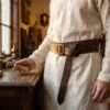 Ceinture médiévale vintage marron foncé similicuir