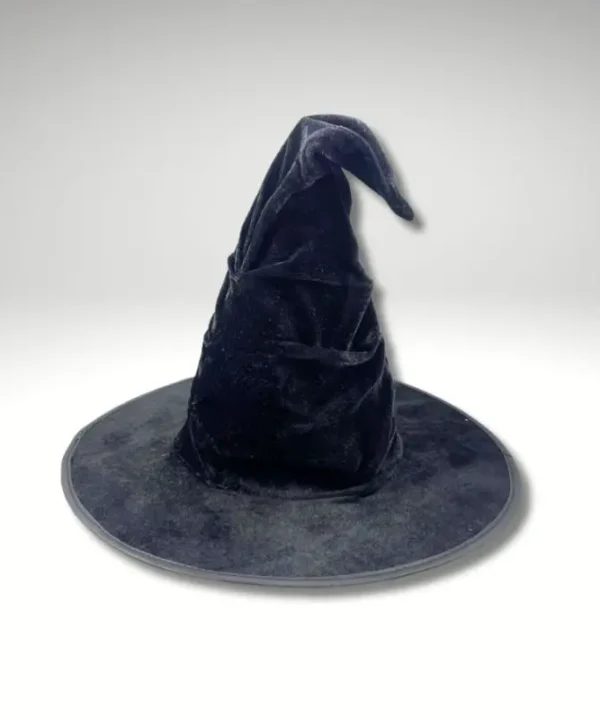 Chapeau sorcier alchimiste noir, polyester vieilli , petit prix