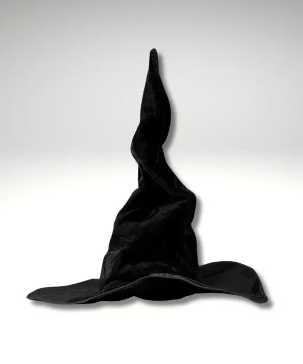 Alternative view of Chapeau de Sorcier Noir Torsadé