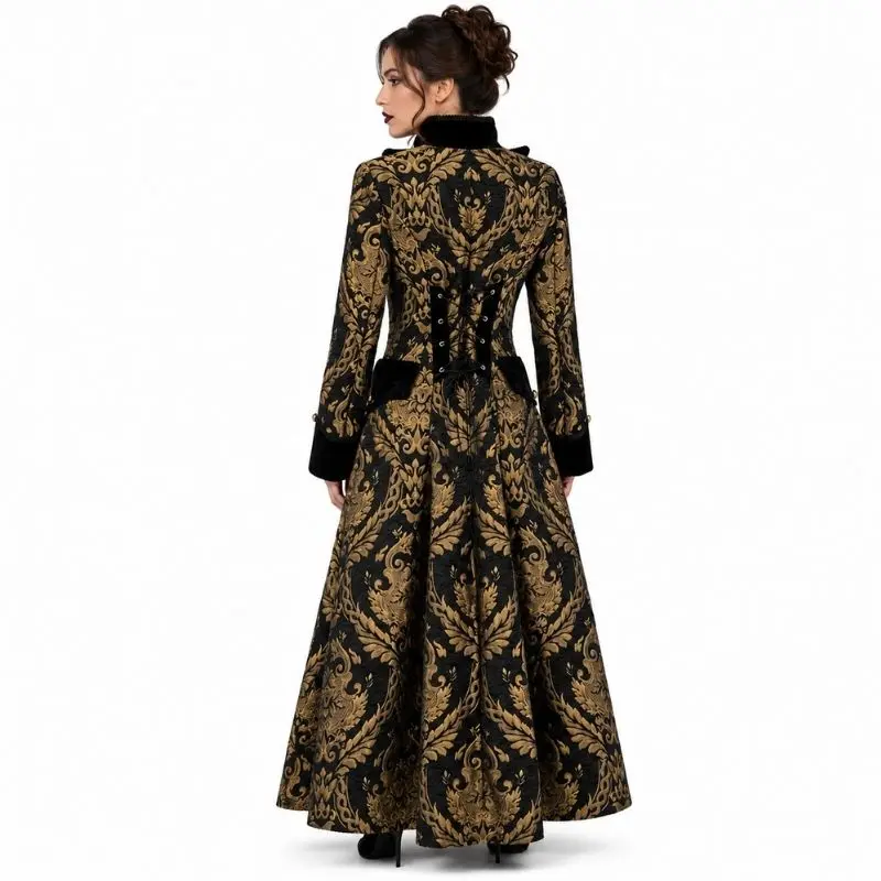 Manteau Gothique Brocart – Image 5