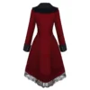 Manteau Gothique Rouge Impérial Femme – Image 5