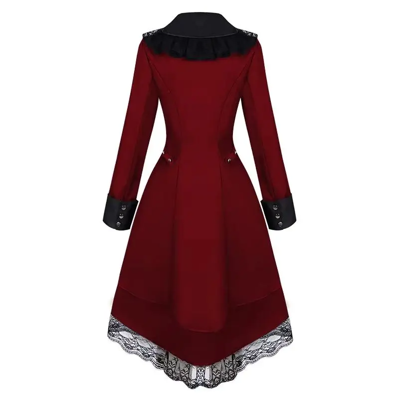 Manteau Gothique Rouge Impérial Femme – Image 5