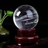 Sphère de cristal effet galaxie idéale pour un autel magique et une collection fantasy