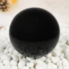 Sphère d'obsidienne noire mystique 60 mm au poli miroir pour divination et ésotérisme