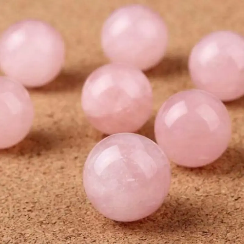 Sphère de cristal rose, idéale pour la voyance et la décoration ésotérique