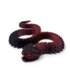 Serpent Articulé Rouge et Noir Impression 3D – Image 4