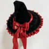 Chapeau de Sorcière Étoile Mystique Rouge – Image 4