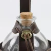 Fiole de sorcière herboriste avec flacon en verre, liège et étui brun